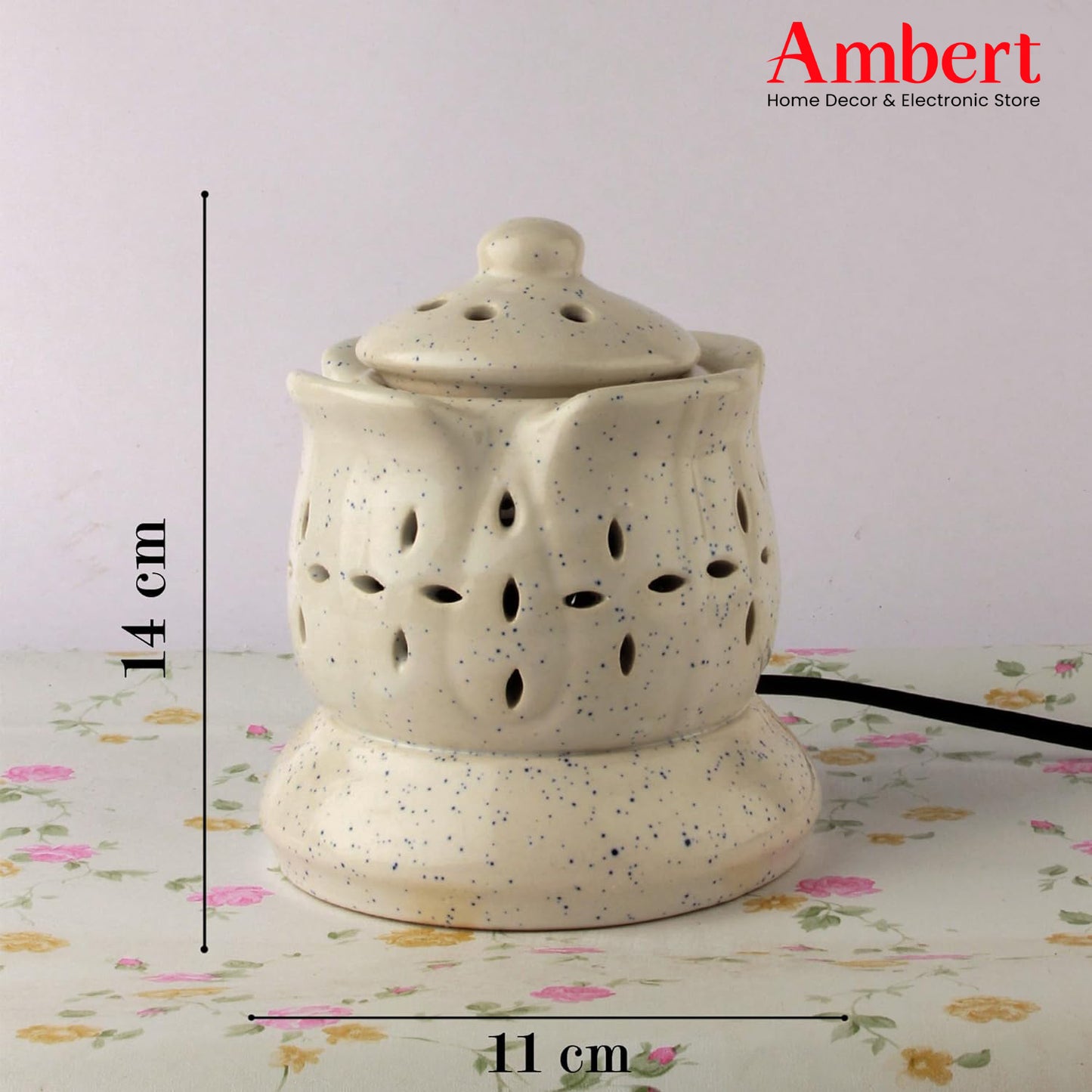 Ambert Ceramic Electric Oil Burner Diffuser Aromatherapy Diffuser for Relaxation
