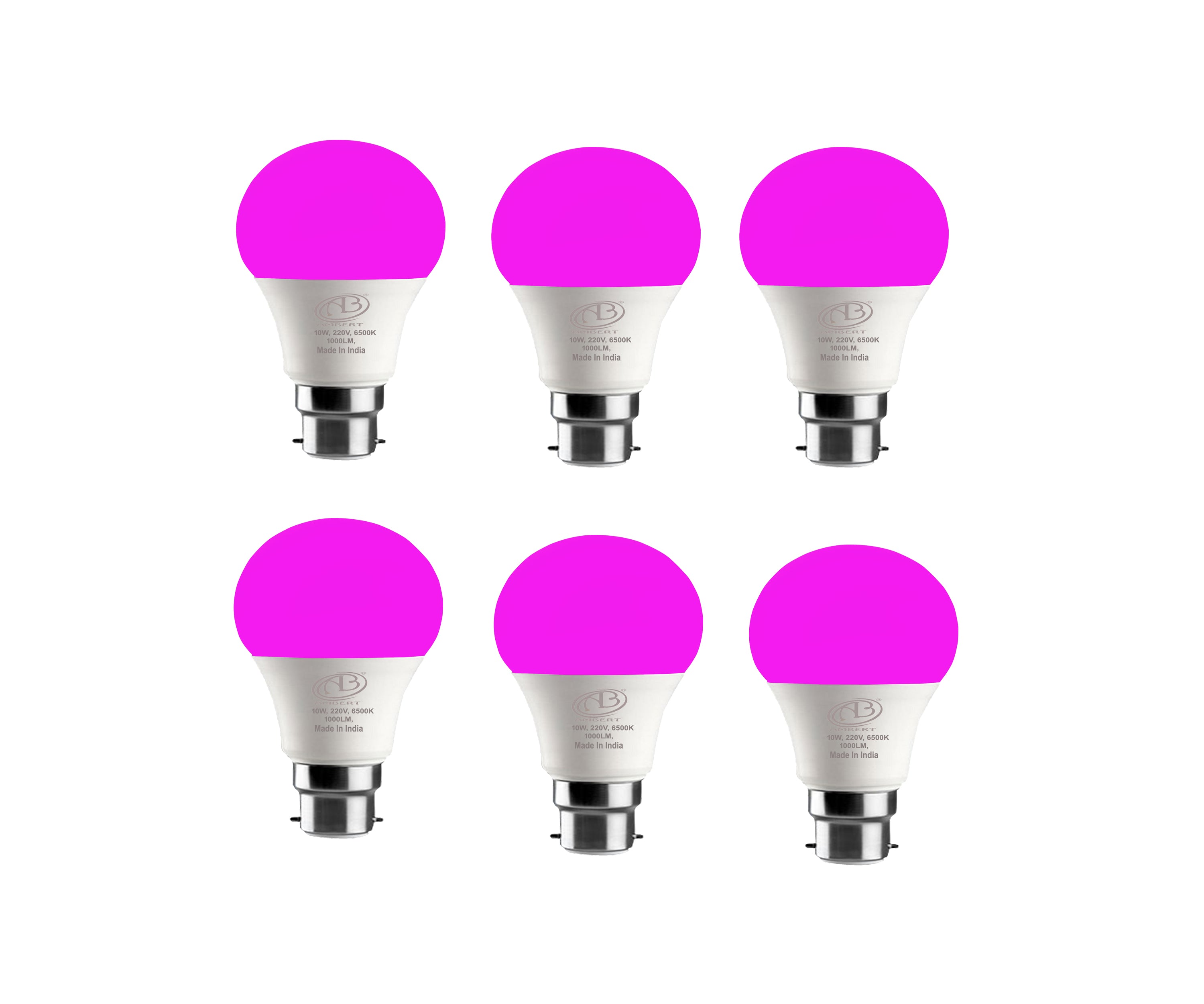 10W Pink B22 LED Bulb – Vibrant, Energy-Efficient Lighting for Home & Parties – Order Now