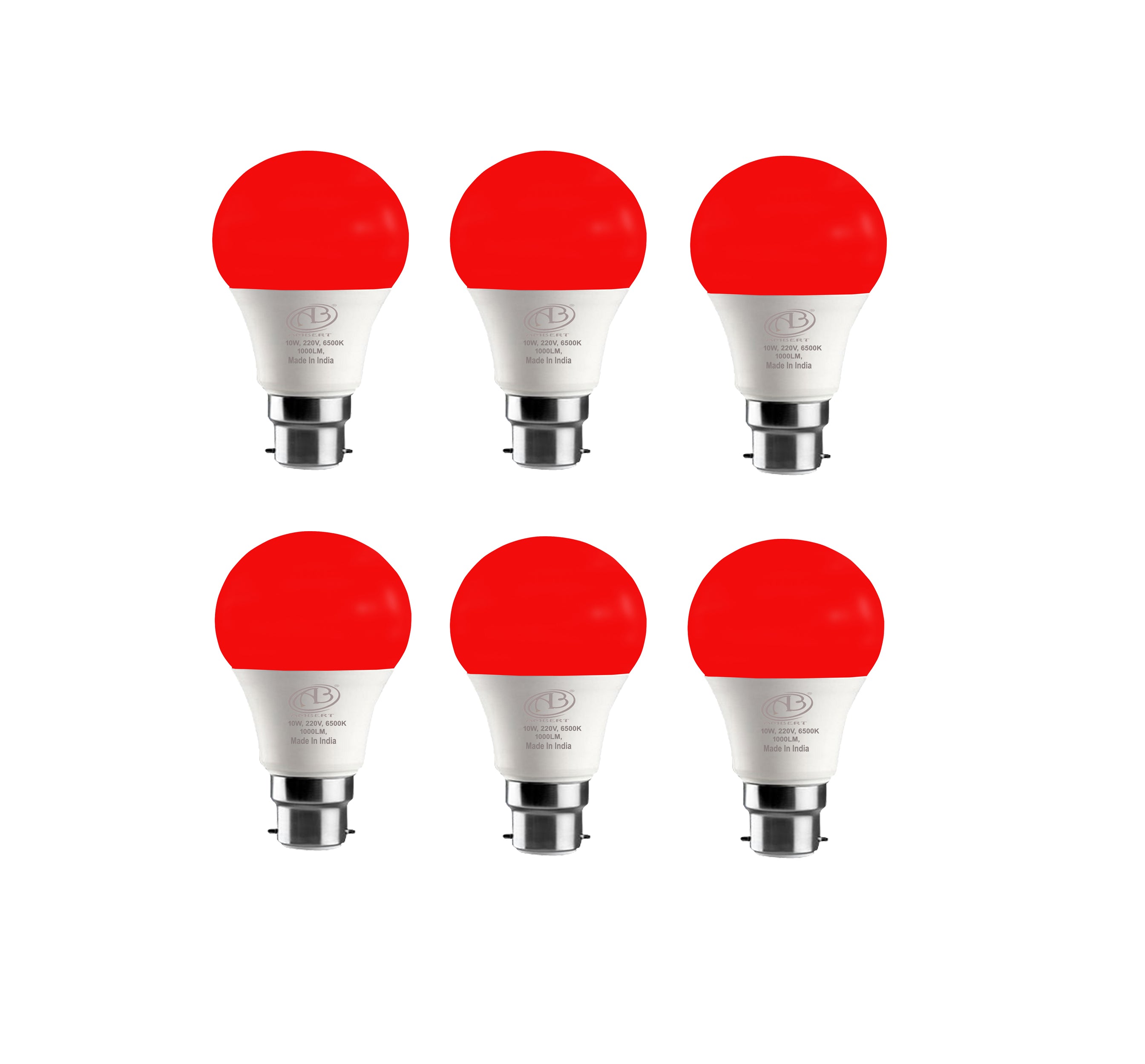 10W Red B22 LED Bulb – Bold, Energy-Efficient Lighting for Home & Parties – Order Now!