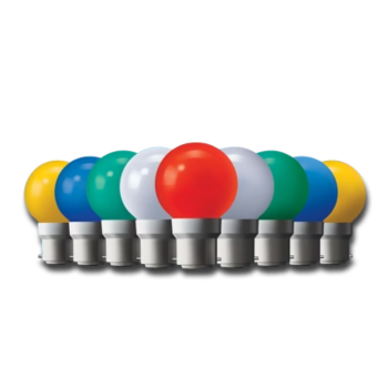 0.5W Multicolor LED Night Bulb 10-Piece Combo Pack