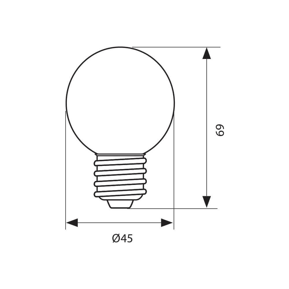 0.5 Watt White Color Led Bulb 4-Pieces Combo Pack, White Night Bulb Night Lamp Bulb (0.5/Zero Watt Night Bulb)