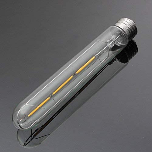 Amber Color T185 Led Long Bulbs, Dimmable Tubular Bulb 3W |