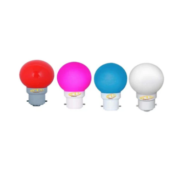0.5W Multicolor LED Bulb 4-Piece Combo Pack