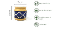 Ambert Ceramic Jar With Tray Set of 3Pcs Hand Made Ceramic Pickle Jar Multicolor