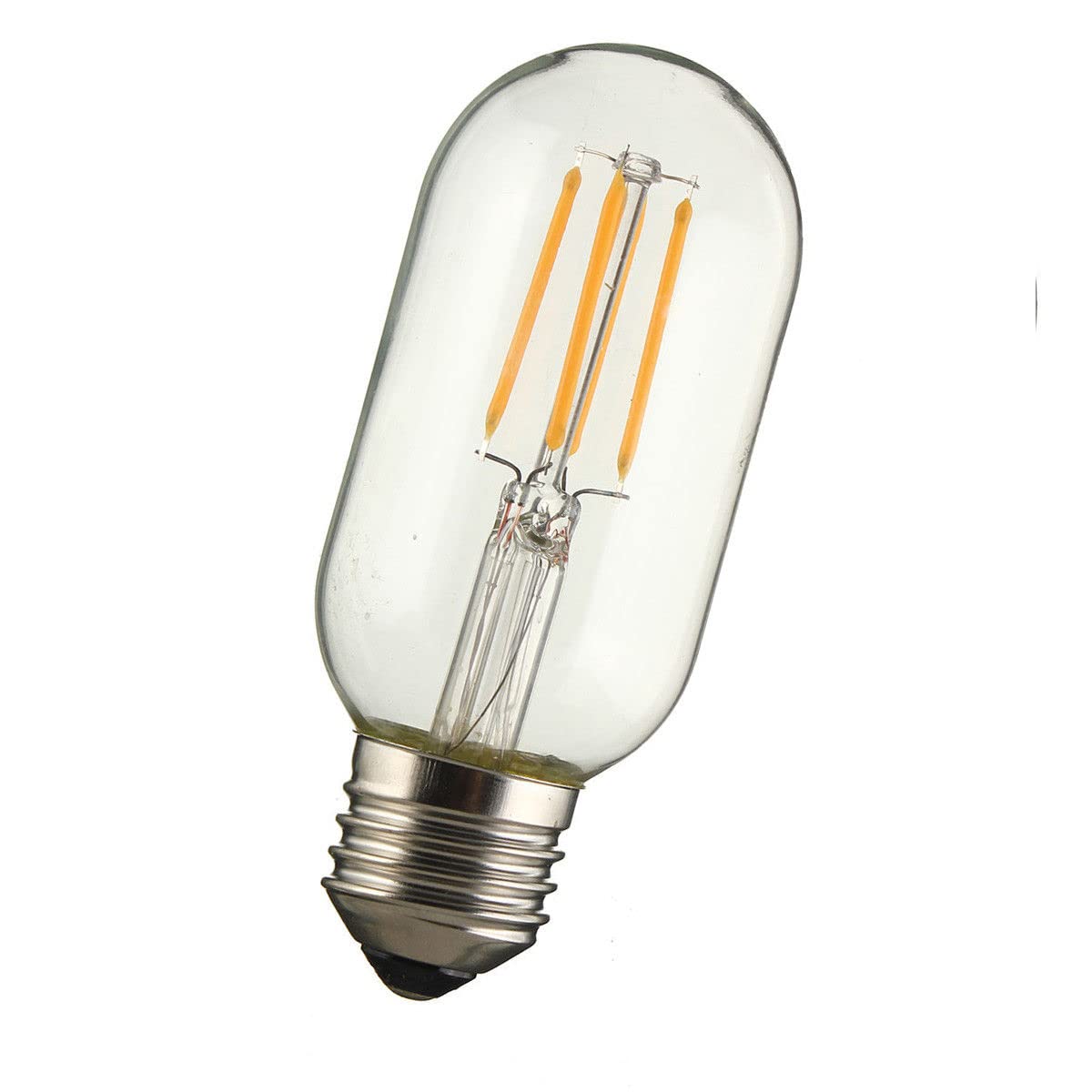 T45 Led Edison Bulbs, Antique Retro Light Bulb 4W Squirrel Cage Filament Light Bulb Pack of 4