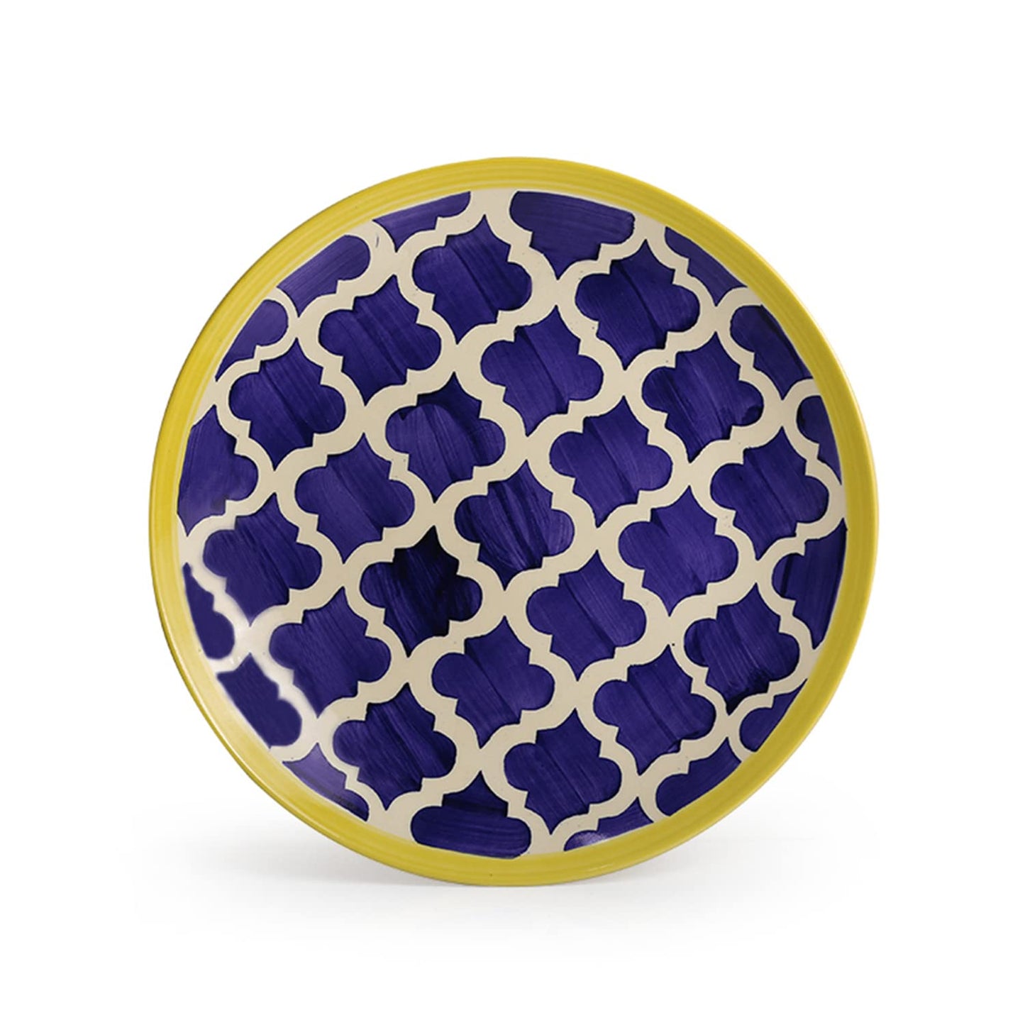 Ambert Moroccan Plates Pair Hand painted Ceramic Dinner Plates Pack of -4
