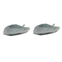 Ambert Leaf Platter Set of 2 Pcs, 7 Inches Kitchen &amp; Table Top Snack Serving Platter for Breakfast, Dining Table, Microwave Safe
