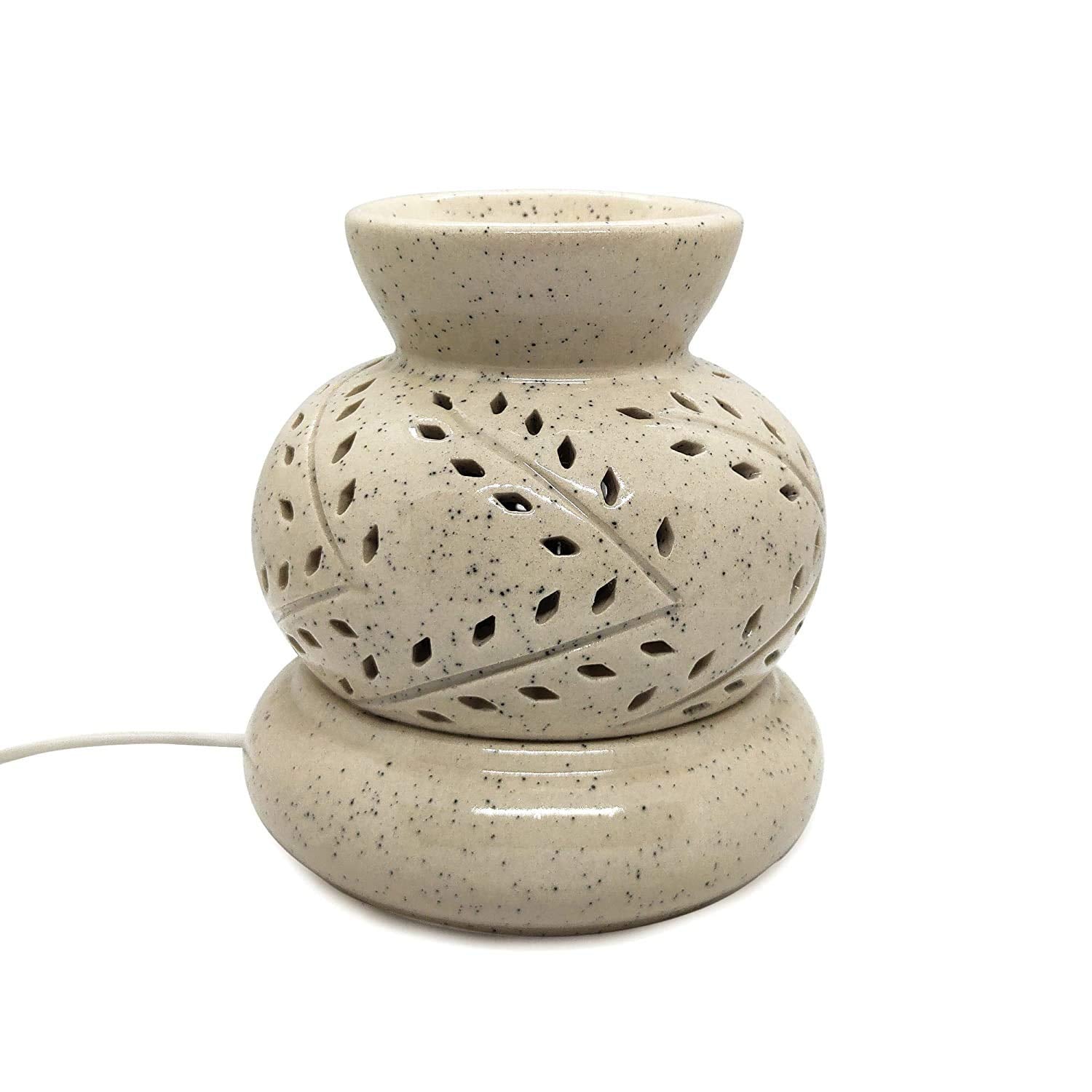 Ambert Pot Ceramic Electric Aroma Diffuser Natural Air Freshener for Home, Office