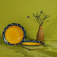 Ambert Ceramic Designer Umarov Soup Plate Suitable for Serving Soup, Pasta Pack of-6