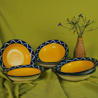 Ambert Ceramic Umarov Soup Plate, Pasta & Noodles Plate, Set of 4