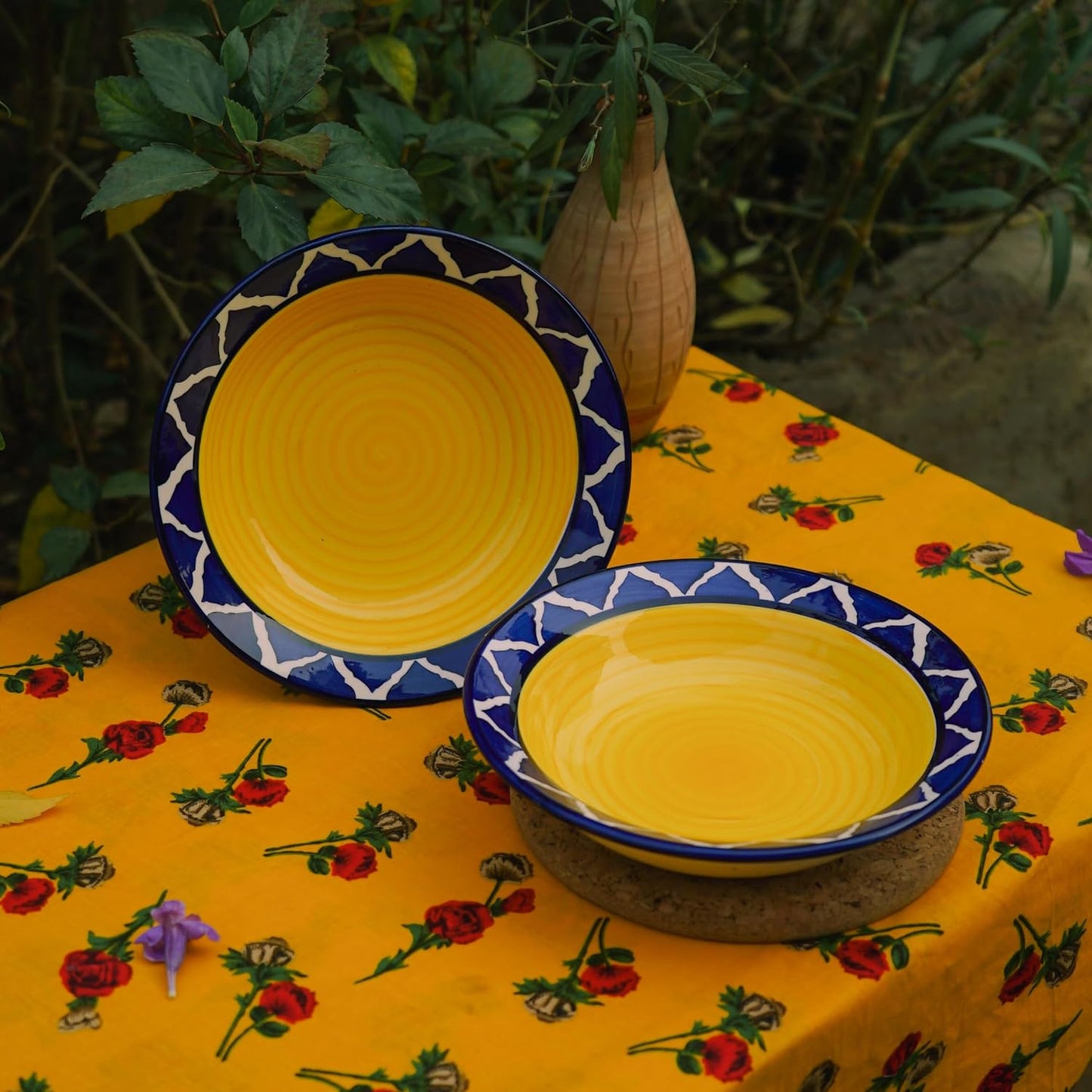 Ambert Ceramic Designer Umarov Soup Plate Suitable for Serving Soup Pack of-2