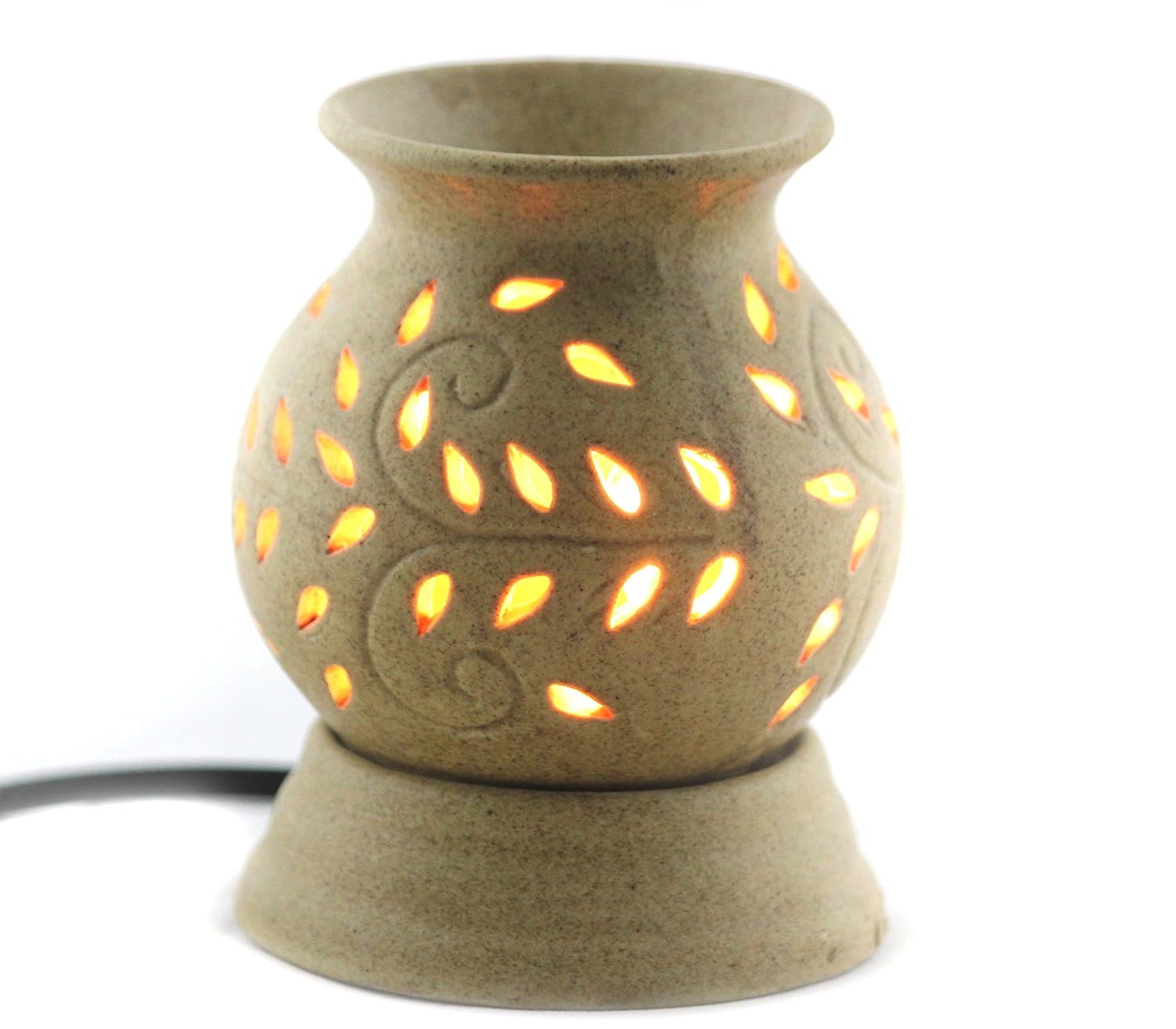 Ambert Matki Shape Ceramic Electric Aroma Oil Diffuser