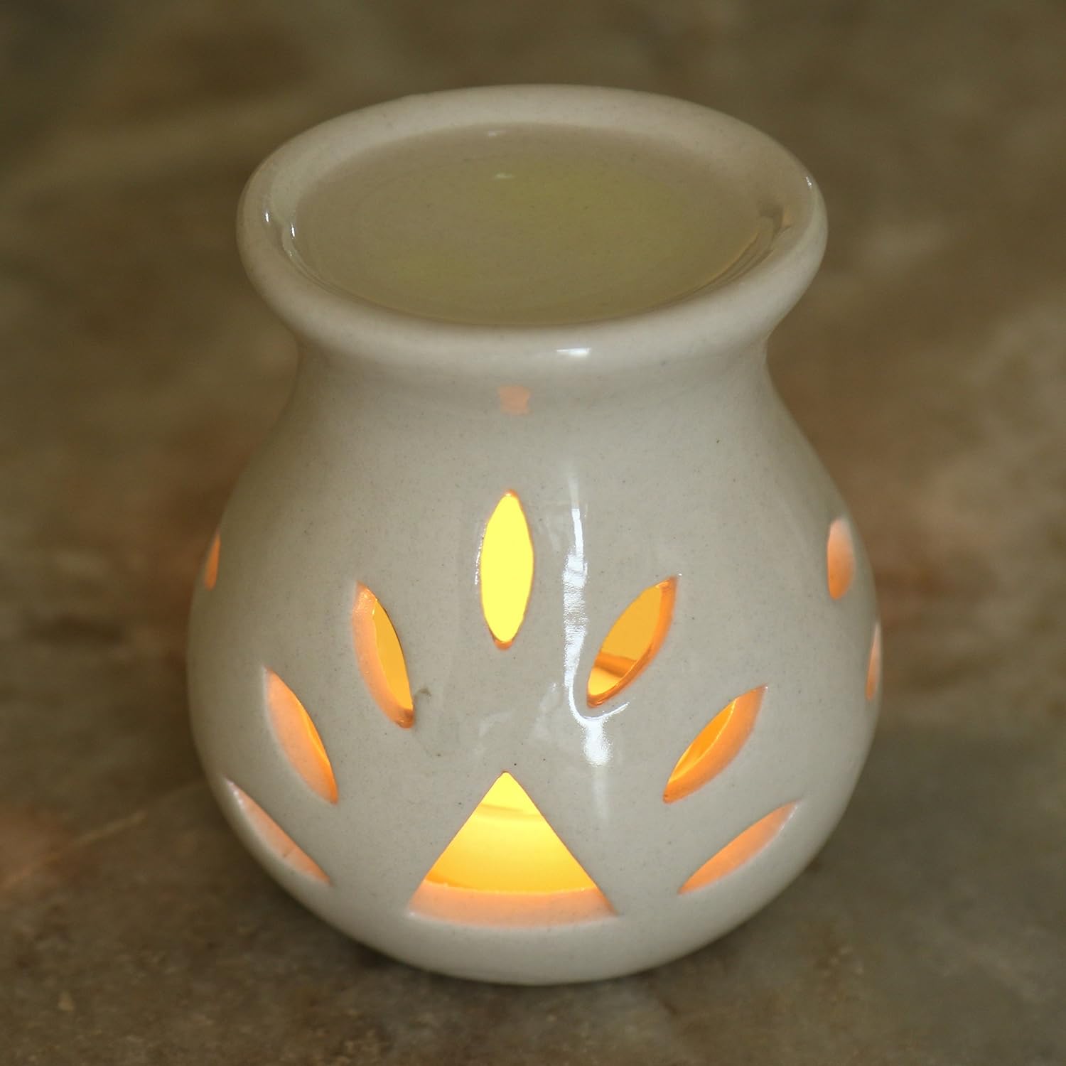 Ambert Ceramic Aroma Diffuser Oil Burner Candle Based Pack of 1