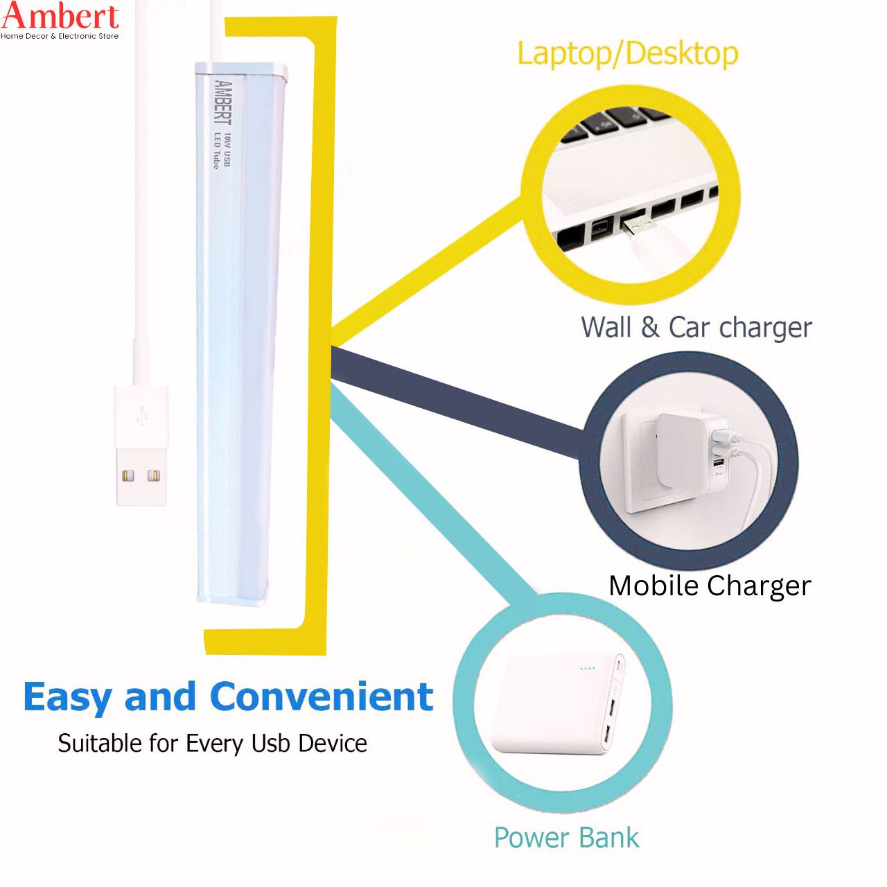 6W USB Led Tube Pack of 2