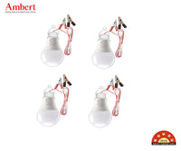 Ambert 12-Volt DC Led Bulb For Battery Solar Adaptor Combo Pack of 4