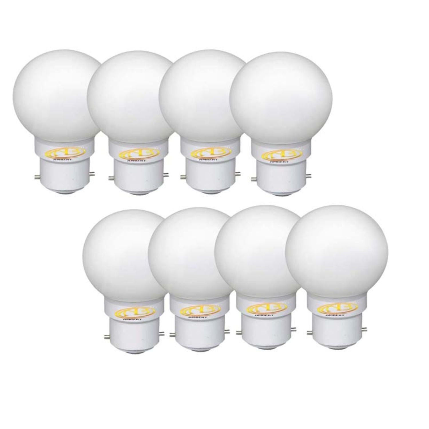 0.5 Watt White Color Led Bulb 8-Pieces Combo Pack, White Night Bulb Night Lamp Bulb (0.5/Zero Watt Night Bulb)