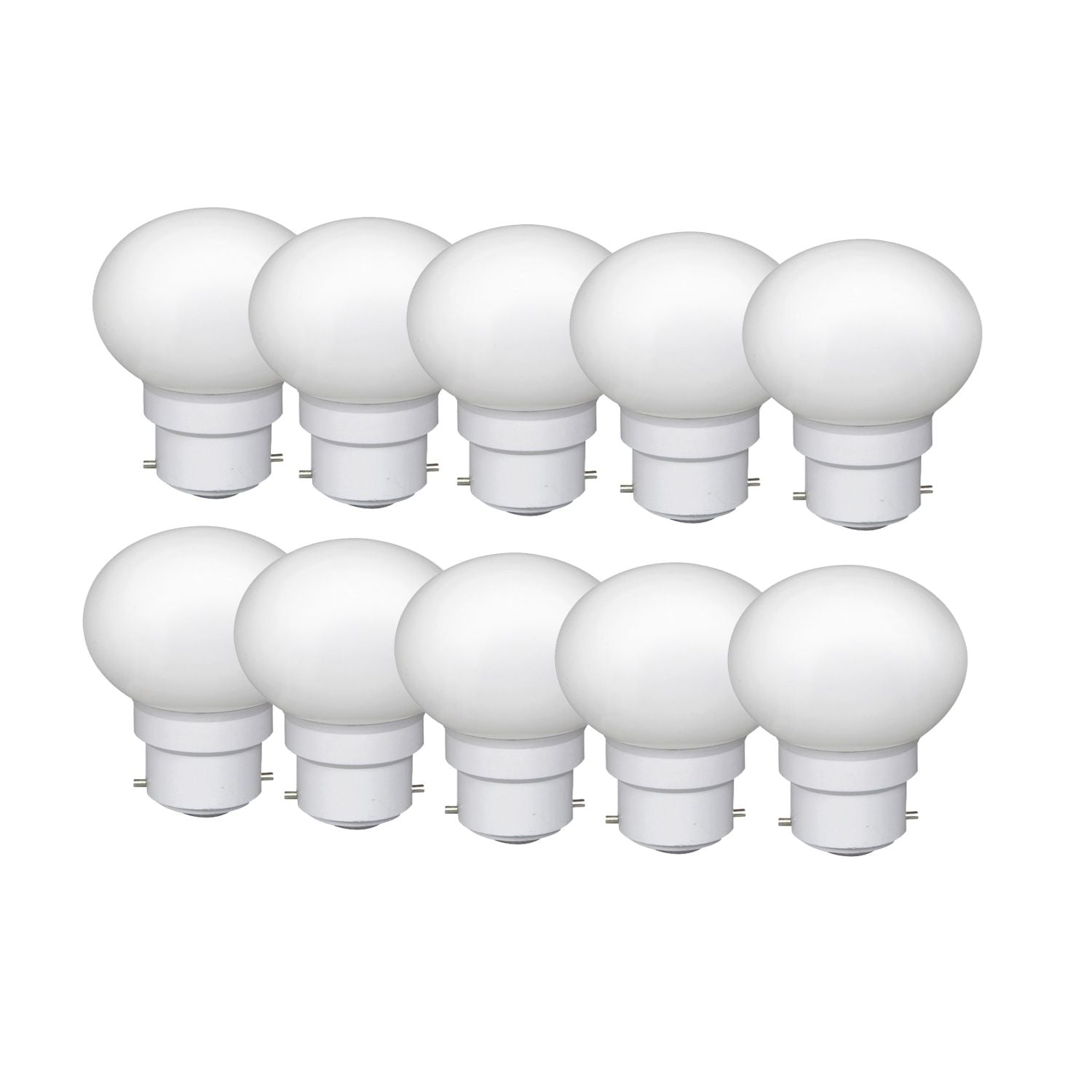 0.5 Watt White Color Led Bulb 10-Pieces Combo Pack, White Night Bulb Night Lamp Bulb (0.5/Zero Watt Night Bulb)