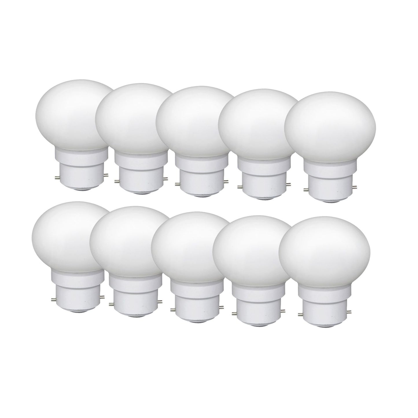 0.5 Watt White Color Led Bulb 10-Pieces Combo Pack, White Night Bulb Night Lamp Bulb (0.5/Zero Watt Night Bulb)