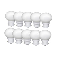 0.5 Watt White Color Led Bulb 10-Pieces Combo Pack, White Night Bulb Night Lamp Bulb (0.5/Zero Watt Night Bulb)