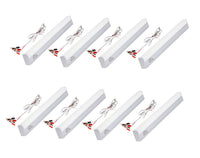 Ambert Led Tube Solar or Battery Operated 12V DC With Alligator Clips 4Meter Wire 1ft Tube 6W Pack of 8