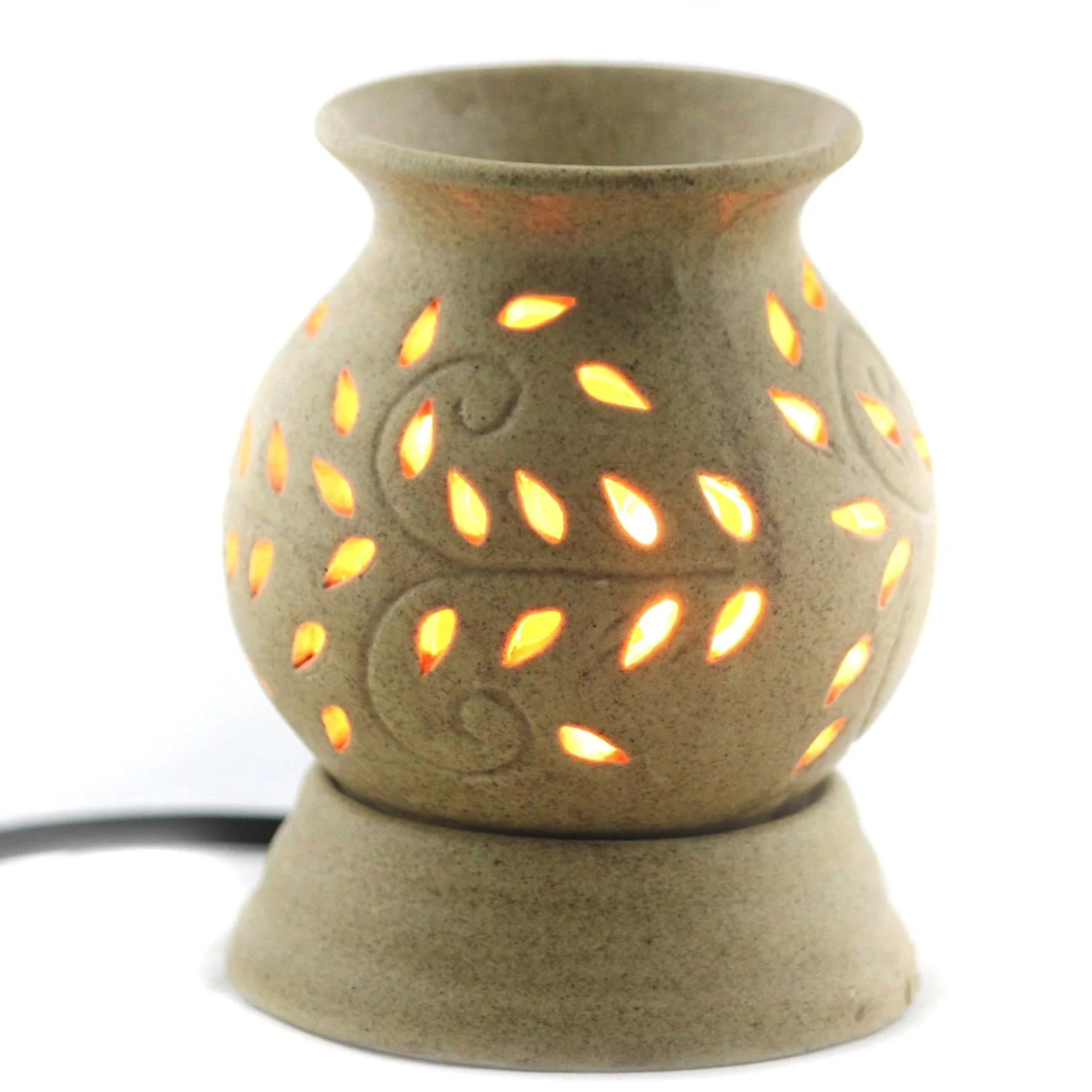 Ambert Matki Shape Ceramic Electric Aroma Oil Diffuser