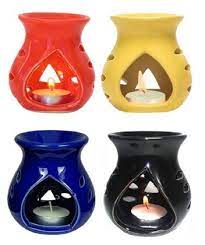 Elegant Ceramic Oil Burner Diffuser with Candle and Rose Oil for Ultimate Relaxation
