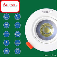 Energy-Efficient Green LED Spotlight for Home and decor, showroom.