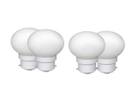 0.5 Watt White Color Led Bulb 4-Pieces Combo Pack, White Night Bulb Night Lamp Bulb (0.5/Zero Watt Night Bulb)